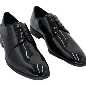 Kenneth Cole Men's Hogart Patent Derby Dress Shoes Black 12M
